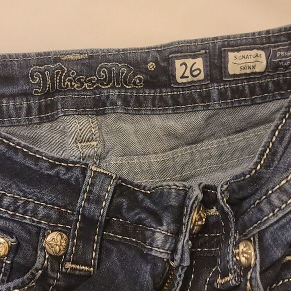 Miss me angel wing skinny jeans size 26 - Picture 8 of 10